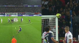 Lionel Messi y el tiro libre que impactó en el palo para evitar el gol de PSG