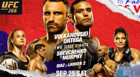 UFC 266: Día, hora, canal de TV, cartelera y dónde ver peleas desde Las Vegas