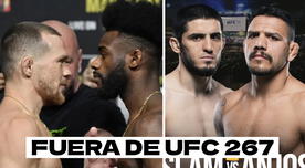 UFC 267: Makhachev vs Dos Anjos y Sterling vs Yan 2 fuera de la cartelera por lesiones