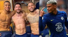 Thiago Silva y su polémico comentario a la foto de Messi, Neymar y Mbappé