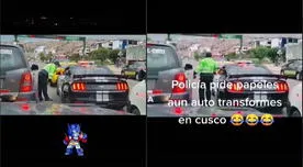 Agente policial quiso intervenir patrulla de Transformes en Cusco y se volvió viral