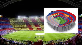 Barcelona revela espectacular mosaico que lucirá el Camp Nou en el clásico