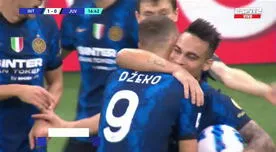 Abrió el marcador: Edin Džeko anotó el 1-0 del Inter sobre la 'Juve'