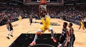 Lakers vencieron 125-121 a Spurs y consiguieron su segunda victoria en la NBA