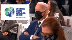 Presidente de Estados Unidos se queda dormido en Cumbre climática mundial