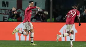Con un doblete de CR7: Manchester United empató 2-2 con Atalanta en la Champions League