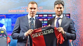 Andriy Shevchenko fue presentado como nuevo DT del Genoa de la Serie A