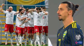 Sorpresa en Europa: Georgia venció 2-0 a Suecia con presencia de Zlatan Ibrahimovic