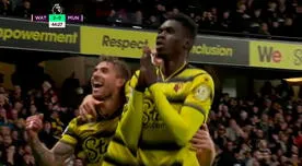 Golpe al United: Watford y el gol de Sarr para el 2-0 en la Premier League