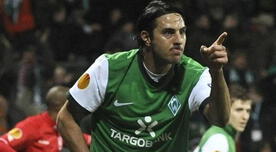 UEFA recordó el 'hat-trick' de Claudio Pizarro con Werder Bremen