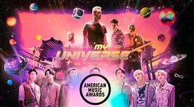 BTS y ColdPlay con My Universe: Así fue la presentación estelar en los AMAs 2021 - VIDEO