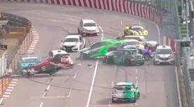 GP Macao: Múltiple choque en el automovilismo chino