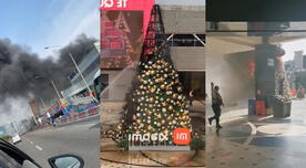 Jockey Plaza: árbol de Navidad se incendió y causó pánico entre clientes