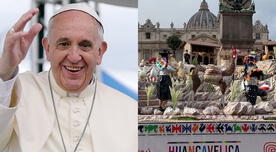 Papa Francisco llenó de elogios al nacimiento peruano ubicado en la Plaza San Pedro