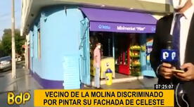 La Molina: bodeguero pinta su fachada y vecinos se quejan porque el color "no va con el distrito"