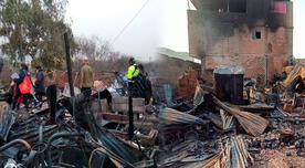 Devastador incendio en Ate dejó a más de 4 familias sin hogar en Navidad