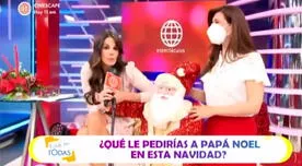 Rebeca Escribens golpea peluche de Papá Noel porque no cumplió su deseo