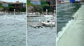Se reporta aumento anómalo del mar en Ancón y usuarios teorizan posible Tsunami
