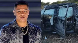 Eduin Caz: grave accidente en el automóvil de vocalista del Grupo Firme