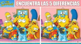 Acertijo visual EXTREMO: Ubica las 5 diferencias en esta famosa imagen de Los Simpson