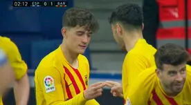 No lo dejó ni respirar: Pedri 'madrugó al Espanyol y el Barza gana 1-0 el derbi catalán