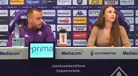 Arthur Cabral es viral por inaceptable gesto al mirar a la jefa de prensa de Fiorentina