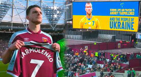 ¡Para aplaudir! West Ham le realizó un emotivo gesto al ucraniano Andriy Yarmolenko