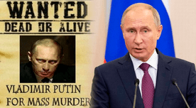 Empresario ofrece un millón de dólares por Vladímir Putin: "Se busca vivo o muerto"