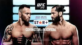 VER aquí Star Plus en vivo Masvidal vs. Covington, cartelera estelar UFC 272