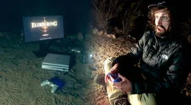 Elden Ring: Jugador se va de campamento y se lleva su PS4/monitor