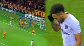 ¡Remontada culé! Aubameyang marcó el 2-1 del Barcelona sobre Galatasaray