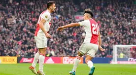 ¡Se llevó el clásico! Ajax derrotó 3-2 a Feyenoord y se mantiene firme en la Erevedisie