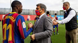 ¿Se quedará? El presidente del FC Barcelona se pronunció acerca del futuro de Dembélé