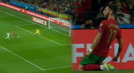 ¡Cerca del Mundial! Bruno Fernandes anotó el 2-0 de Portugal sobre Macedonia del Norte