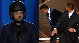 ¿Efecto Will Smith? Presentador de los Grammy apareció con casco por miedo a golpe