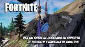 Fortnite: usa un cable de escalada en Circuito de Chonker y Caverna de Control