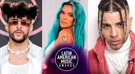 ¿Cuáles son las 5 estrellas con más nominaciones en los Latin AMAs 2022?