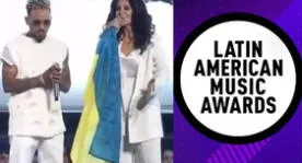 Latin AMAs 2022: Artistas se solidarizan con Ucrania y cantan "¿Dónde está el amor?"