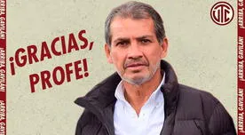 UTC: Franco Navarro no es más técnico del equipo de Cajamarca