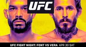 Marlon Vera vs. Rob Font: ¿Dónde ver la pelea estelar de UFC Vegas 53?