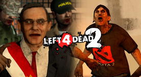 Left 4 Dead 2: doteros zombis y hasta Vizcarra infectado en mod peruano