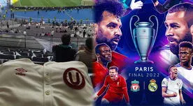 Champions League: hincha de la 'U' lució la camiseta crema en final entre Real Madrid vs. Liverpool