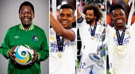 Pelé y el emotivo mensaje a sus compatriotas Rodrygo, Vinicius y Marcelo por lograr la Champions