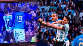 Argentina vs Italia: Lionel Messi recibe codazo de Leo Bonucci que ya no sabe como pararlo al '10'