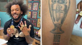 Las llevará en la piel: Marcelo se tatuó todas las Champions que logró con Real Madrid - VIDEO