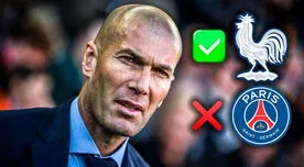 Zinedine Zidane descarta PSG y tiene en la mira la selección de Francia