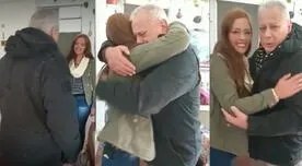Hija protagoniza emotivo momento al reencontrase con su padre luego de 34 años - VIDEO