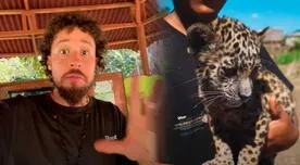 Luisito Comunica quedó sorprendido al encontrar jaguares como mascotas en Amazonas