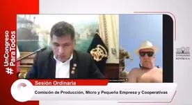 Congreso: Hernando Guerra activó cámara por error en sesión y se dejó ver en la playa