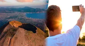 Turista cayó dentro del Volcán Monte Vesubio tras tomarse selfie en zona prohibida